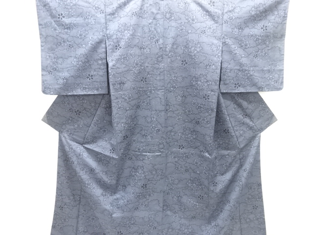 JAPANESE KIMONO / NISHIJIN DENSHO TSUMUGI / WOVEN CLOUD & PLANT